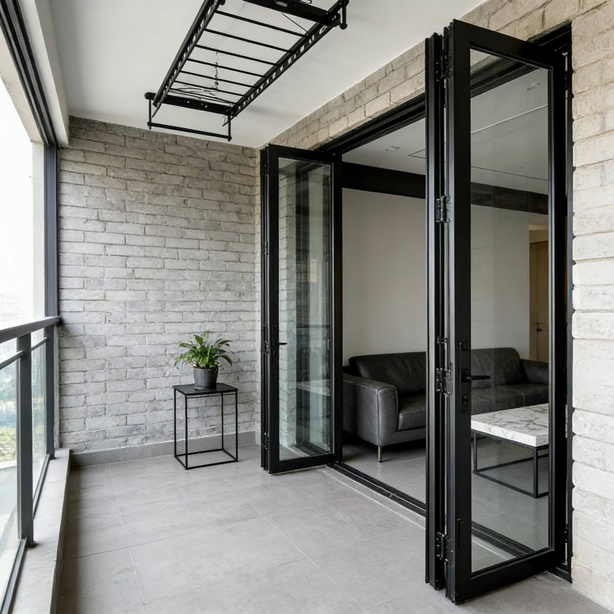 Cửa nhôm kính xếp trượt
